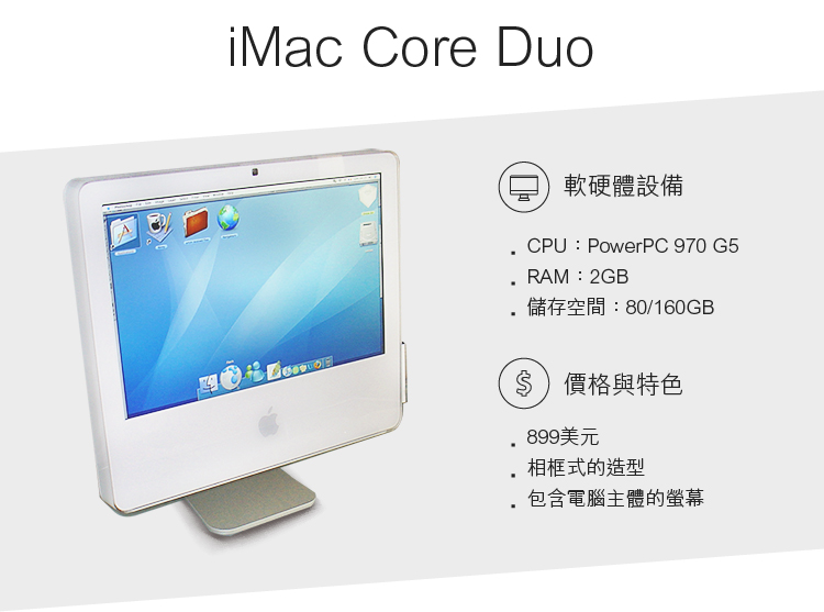 1997 拯救Apple的iMac Core Duo