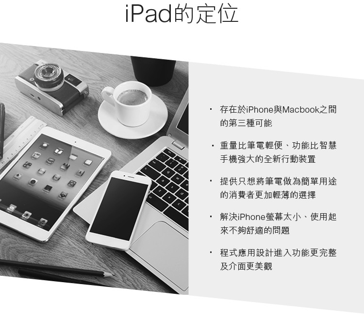iPad細膩且精準的定位