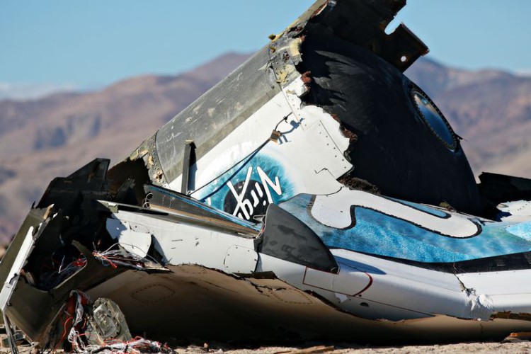2014年維珍航空的殘骸