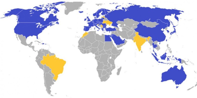 IKEA 全球市場分布圖