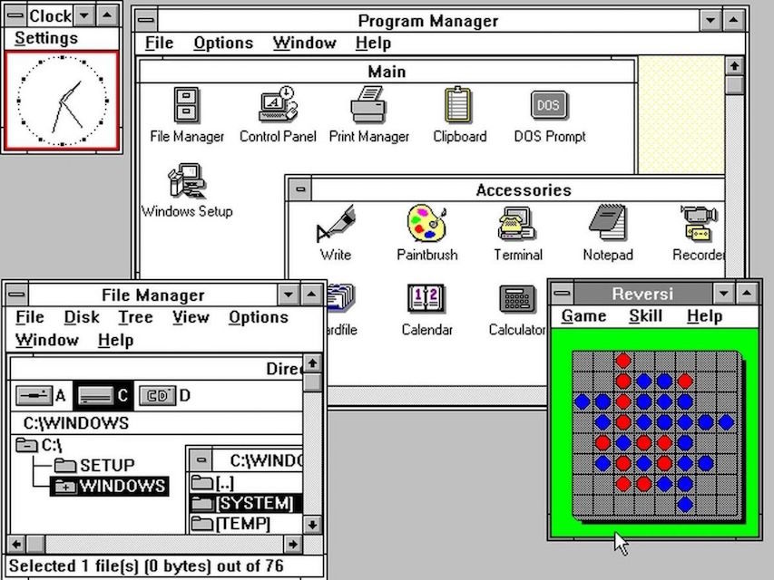 Windows 3.0圖形界面