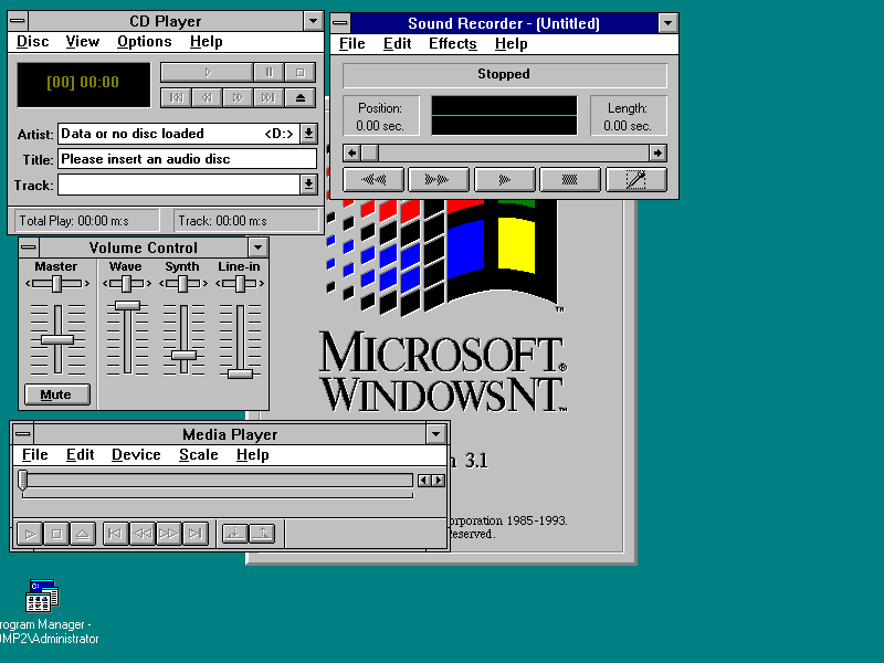 Windows NT 3.1 的界面設計