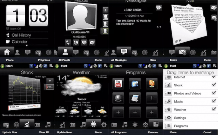 HTC TouchFLO 界面。图_IntoMobile
