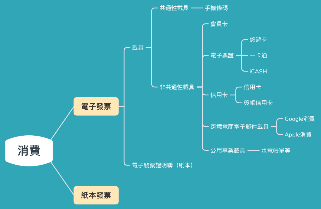 傳統發票 電子發票 差異 載具 有哪些