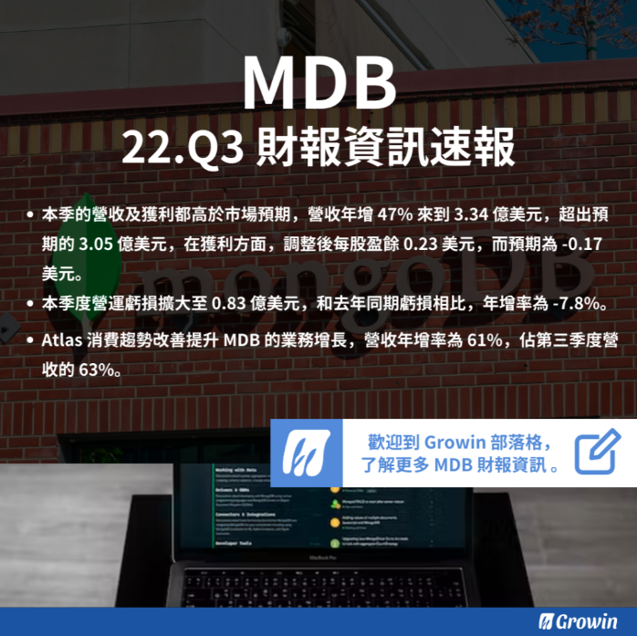 MongoDB（MDB）Q3 財報