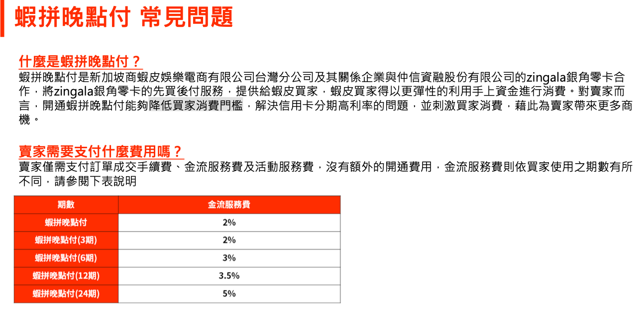 蝦皮  蝦拚晚點付