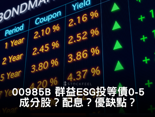 00985B 群益 0-5 年期 ESG 投資等級公司債 ETF｜成分股？配息？優缺點？募集時間？.jpg